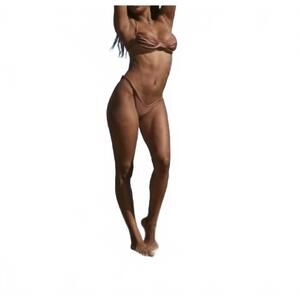 NEW KADIMAH zoë braided bikini bottom in bronze